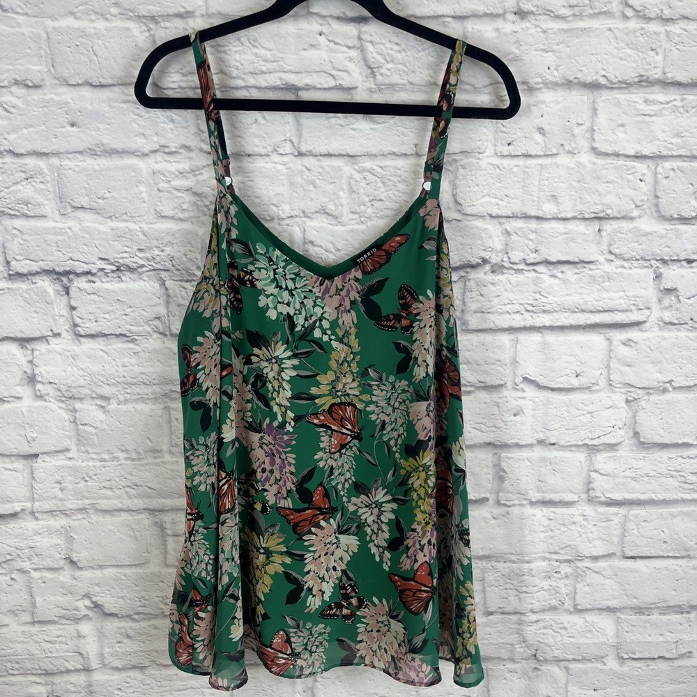 Torrid Cottage Fairy Core Butterfly Sophie Swing Flattering Cami Size 2X